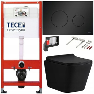 Tece Geberit Zestaw Podtynkowy Wc Fresh 6w1 Czarny