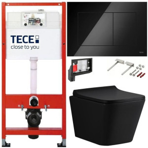 Tece Geberit Zestaw Podtynkowy Wc Fresh 6w1 Czarny