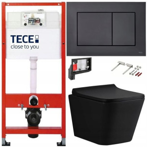 Tece Geberit Zestaw Podtynkowy Wc Fresh 6w1 Czarny