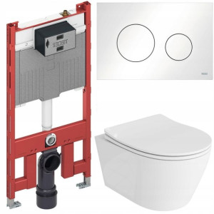Tece Stelaż Zestaw Podtynkowy Wc Slim Cienki 8cm