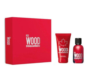 Dsquared2 Red Wood Pour Femme - zestaw woda toaletowa spray 100ml + balsam