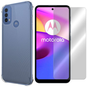 Etui Do Motorola Moto E30 Pokrowiec Air + Szkło 9h