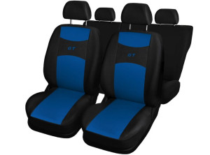 Pokrowce na fotele GT niebieskie do Renault Clio 2 3 II III Thalia