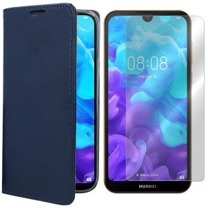 Etui Do Huawei Y5 2019 Pokrowiec Magnetic + Szkło