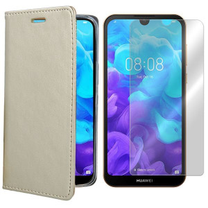 Etui Do Huawei Y5 2019 Pokrowiec Magnetic + Szkło