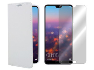 Huawei P20 Kabura Etui Pokrowiec Case + Szkło 9h