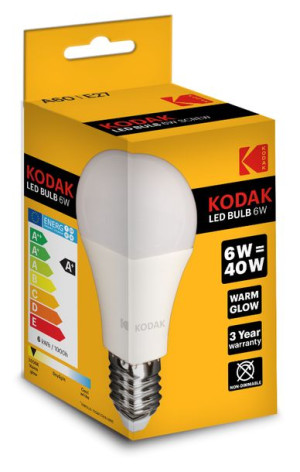 Żarówka LED E27 6W/40W 480lm A60 Standard / Day