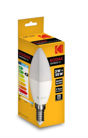 Żarówka LED E14 3W/25W 200lm C37 Świeczka /Warm/20