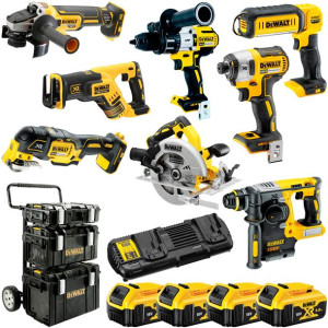 Zestaw COMBO 8 elektronarzędzi 18V DeWALT DCK853P4
