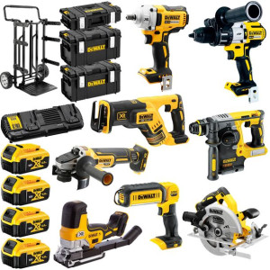 Zestaw COMBO 8 elektronarzędzi 18V 4x5Ah DeWALT DCK856P4 MOTO