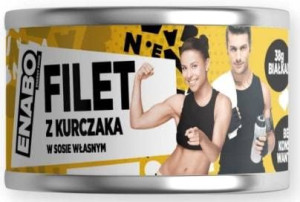 Filet z kurczaka w sosie własnym - szybkie danie konserwa 160 g - Enabo