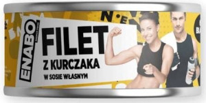 Filet z kurczaka w sosie własnym - szybkie danie konserwa 300 g - Enabo