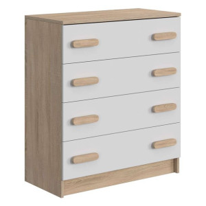 Komoda 80cm z czterema szufladami - Sonoma