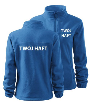 BLUZA POLAROWA firmowa z HAFTEM NAPIS Przód + Tył