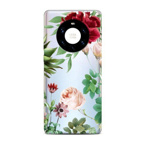 Casegadget Etui Nadruk Czerwona Róża Na Białym Huawei Mate 40 Pro