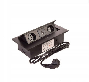 Wpuszczane Gniazdko Przedłużacz Pod Blat 3600w Usb