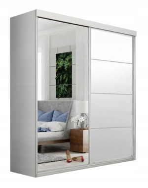 Biała Szafa z lustrem 150 cm " Ania "