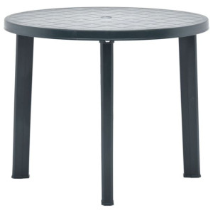 Stolik ogrodowy, zielony, 89 cm, plastikowy