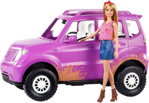 Barbie - Auto Suv Dla Barbie + Lalka - Ght18