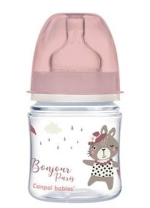 Canpol Babies Butelka szeroka antykolkowa 120 ml Bonjour Paris 35/231 pin