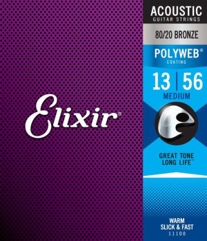 Struny do gitary akustycznej Elixir 11100 13-56