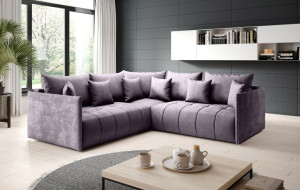 ASPEN L narożnik sofa funkcja spania poduszki pojemnik na pościel
