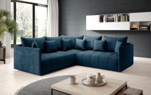 ASPEN L narożnik sofa funkcja spania poduszki pojemnik na pościel