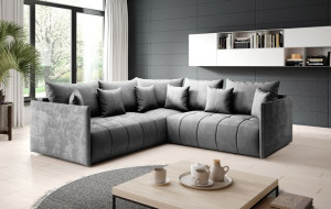 ASPEN L narożnik sofa funkcja spania poduszki pojemnik na pościel