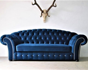 Sofa LUIS (4 osobowa) pikowana - funkcja spania