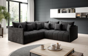 ASPEN L narożnik sofa funkcja spania poduszki pojemnik na pościel