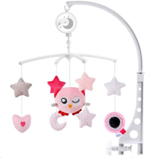 Karuzela do łóżeczka z pozytywką Pink Sun Baby