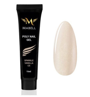Akrylożel Poly Nail Gel Mabell Sparkle Vanilla 15g