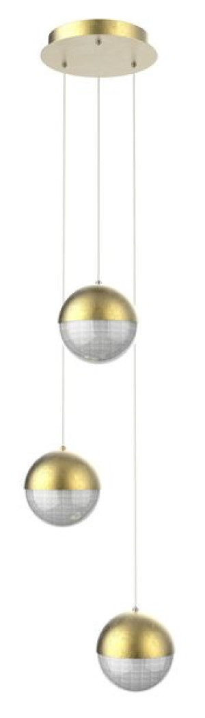 Furni Zwis Talerz 3x5w Led Złoty 4000k