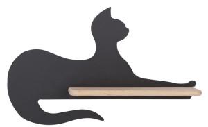 Cat Lampa Kinkiet 5w Led 4000k Iq Kids Siedzący Czarny