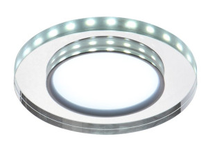 Ssp-23 Ch/tr+wh 8w Led 230v Ring Led Biały Opr. Strop. Stała Okrągła Szkło