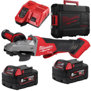 Szlifierka 2x5Ah Milwaukee M18 FSAGF125XPDB-502X