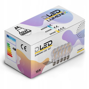 10x Żarówka E27 LED FILAMENT 10W NEUTRALNA edison