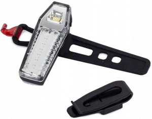 Lampka rowerowa tylna tył LED COB Usb 7 TRYBÓW