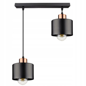 Lampa wisząca 2xE27 BLACK COPPER GABRIEL