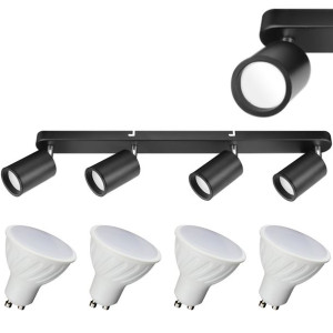 Spot Led Na Gu10 Halogeny Reflektor Ruchoma Oprawa + 4x Gu10 6w Ww