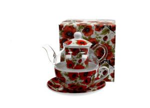 Tea for One szklany / Filiżanka z dzbankiem szklanym LINA