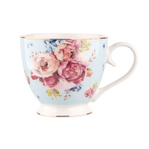 Filiżanka do kawy i herbaty porcelanowa Scarlett 350 ml błękitna