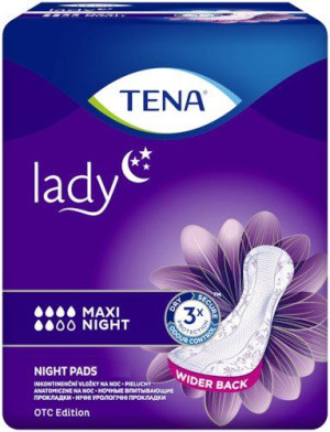 TENA Wkładki urologiczne dla kobiet Lady Maxi Night 6 sztuk