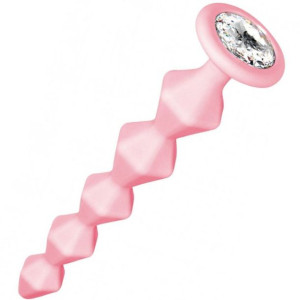 Lola Toys Anal bead with crystal Emotions Buddy Pink - Korek analny z diame