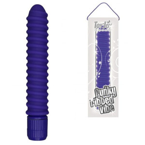 Wibrator Spiralny 16 Cm Prążkowany Fiolet Płynna Reg