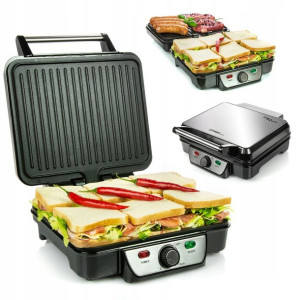 Grill elektryczny opiekacz 1800 W rozkładany