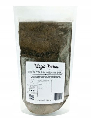 Pieprz CZARNY 1kg MIELONY ostry NATURALNY