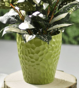 Osłonka ceramiczna DEVON zielona, 15 cm