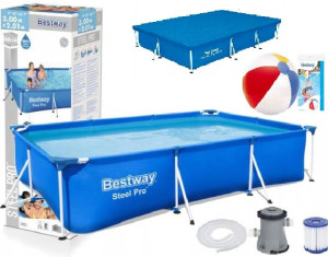 Basen STELAŻOWY OGRODOWY Bestway 300x201x66 ZESTAW