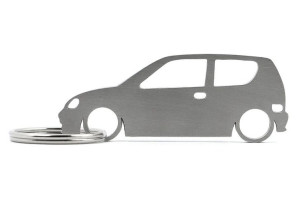 Brelok Fiat Seicento stal nierdzewna